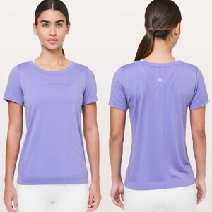 Lululemon Swiftly Tech Short Sleeve T-Shirt Solar Purple Relaxed‎ Fit Womens 10
